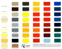 Shield Paint Colour Chart