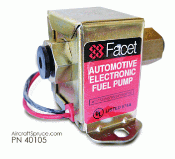 Facet Solid State Electric Fuel Pumps From Aircraft Spruce Click Image For A Larger View