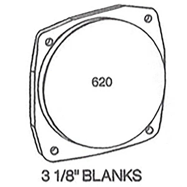 3-1/8 Raised Face Cover Plate
