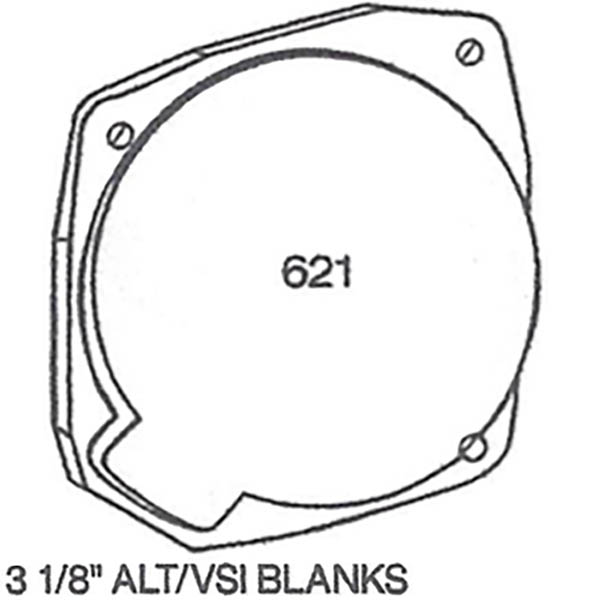 3-1/8 Alt/Vsi Raised Cvr Fcplt