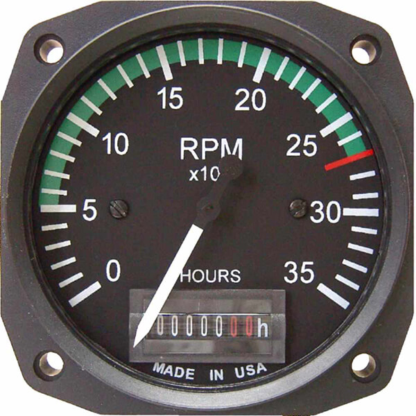 UMA Electronic 3-1/8 TSO'd Tachometer