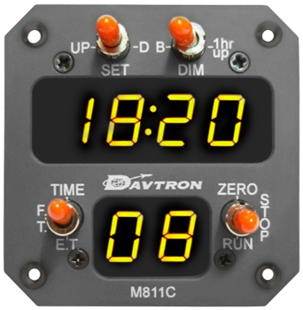 Davtron Model 811C-A M811C With Gray Faceplate | Aircraft Spruce