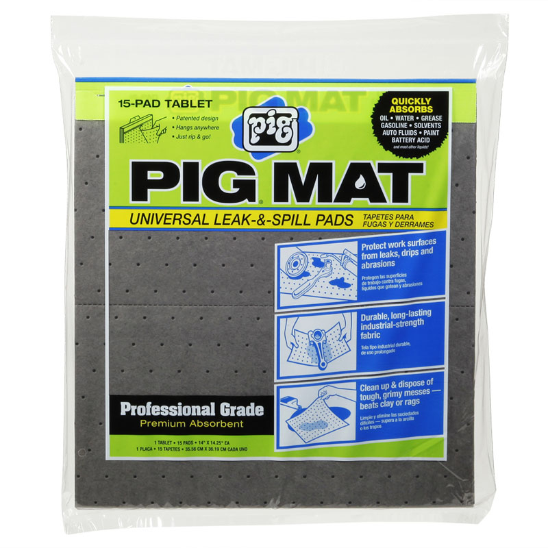 Oil-Only absorbent sheeting mat – PIG: lightweight version, pack
