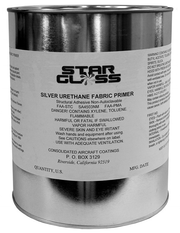 Star Gloss Silver Urethane Fabric Primer Aircraft Spruce
