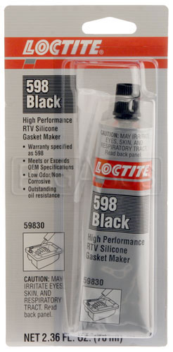 Loctite 598 Black High Performance RTV Silicone Gasket Maker