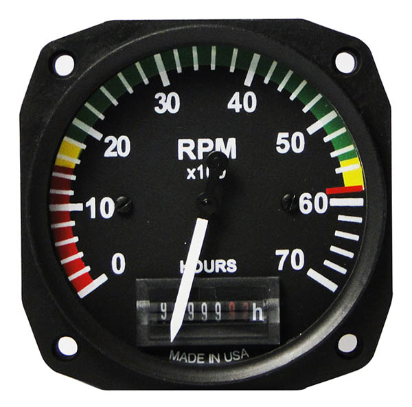 UMA 31/8 Electric Tachometer With Markings For Rotax 912 / 914