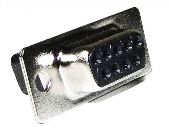 9 Pin Silver Female Sub-D Crimp Connector