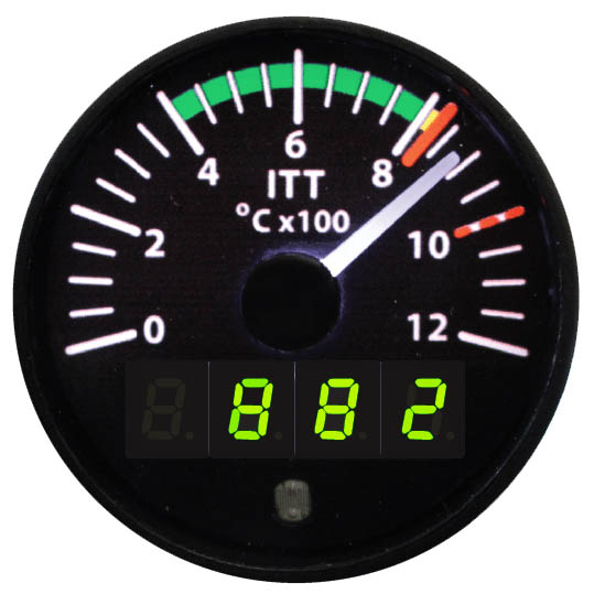 Electronics International TR1ITT Temperature Gauge Aircraft Spruce