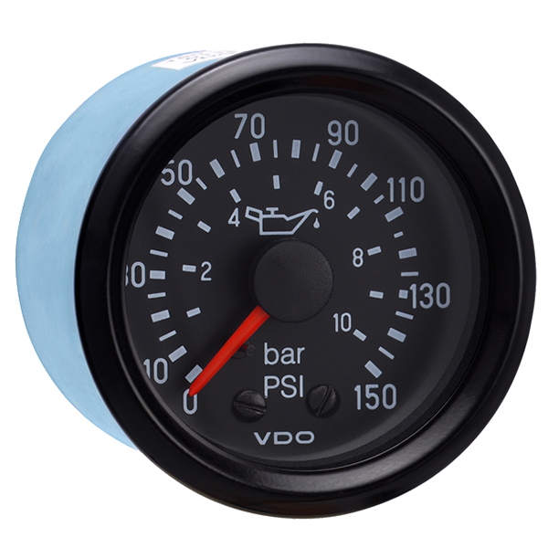 VDO Cockpit International Engine oil pressure 10 Bar 52 mm 2 1//16/' 12V black