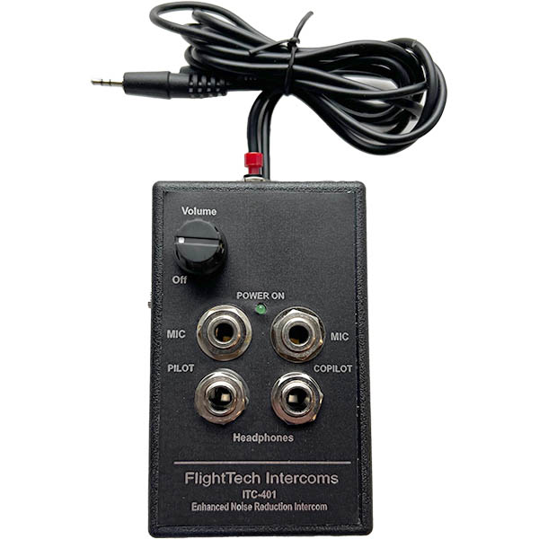 Flighttech ITC-401 ENRI 2-Place Portable Intercom | Aircraft Spruce