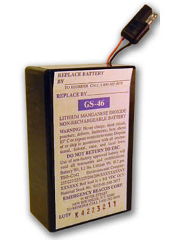 Emergency Beacon Gs-46 Battery