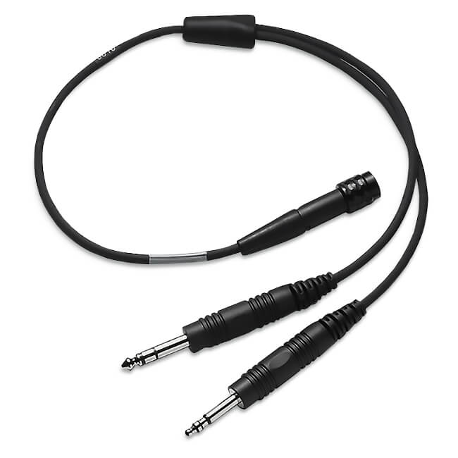 Bose A20® / A30® / ProFlight® Headset 6-Pin To Dual-Plugs Adapter