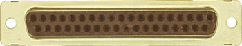 37 Pin Bronze Female Sub-D Crimp Connector