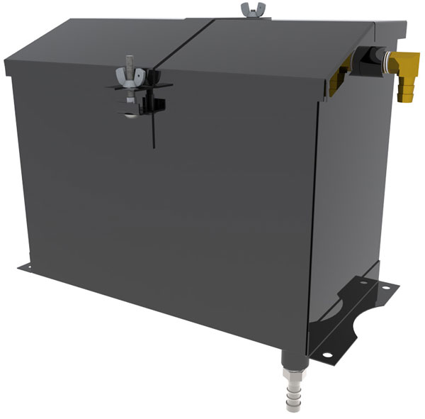 BOGERT STAINLESS STEEL BATTERY BOX WITH LID FOR PIPER PA18 / 24 / 30 / 39 Aircraft Spruce