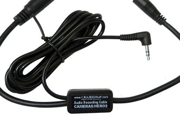 Got Your Six Helicopter Audio Recording Cable For GoPro Hero2 & 1