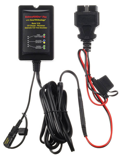 BatteryMINDer Plus 1510Obd2 12V 1.5A With Smartechnology + Obd2Sae
