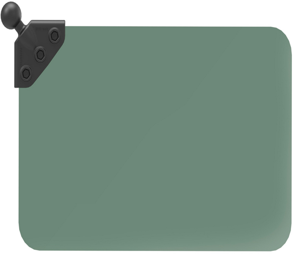 RAM Dark Green Sun Visor With 1-Inch Ball