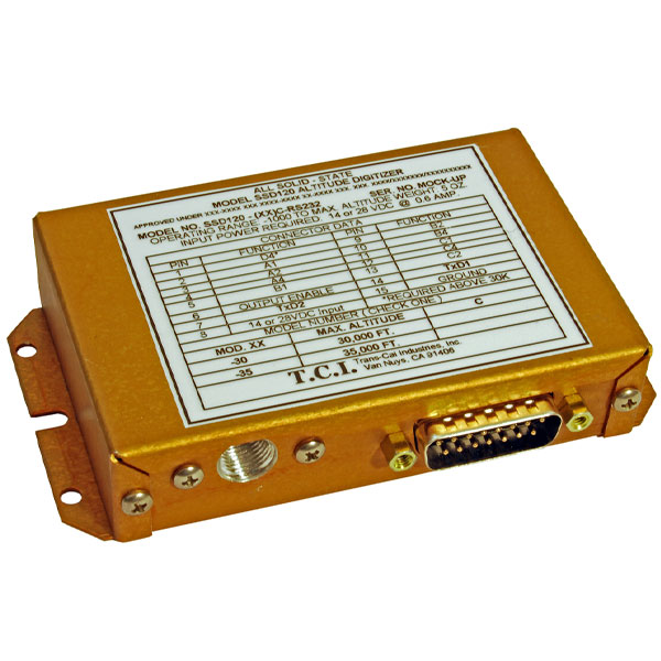 TransCal Altitude Encoder Model Ssd12035CRs232 FAA TSOC88 Aircraft Spruce