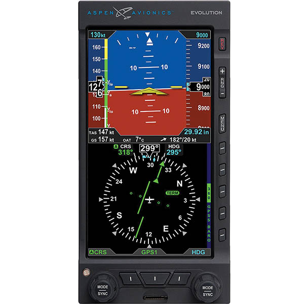 Aspen Avionics Evolution E5 Dual Electronic Flight Instrument