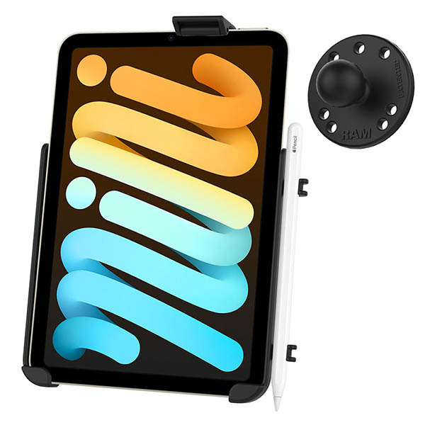 RAM EZ-Rollr Cradle with Ball for Apple iPad mini (A17 Pro) & mini 6