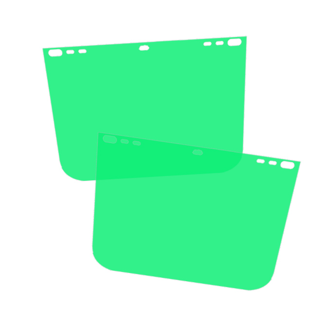 9X12 Green Face Shield