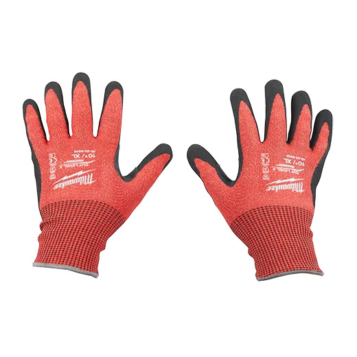 Milwaukee Cut Level 4 Nitrile Dipped Gloves Small