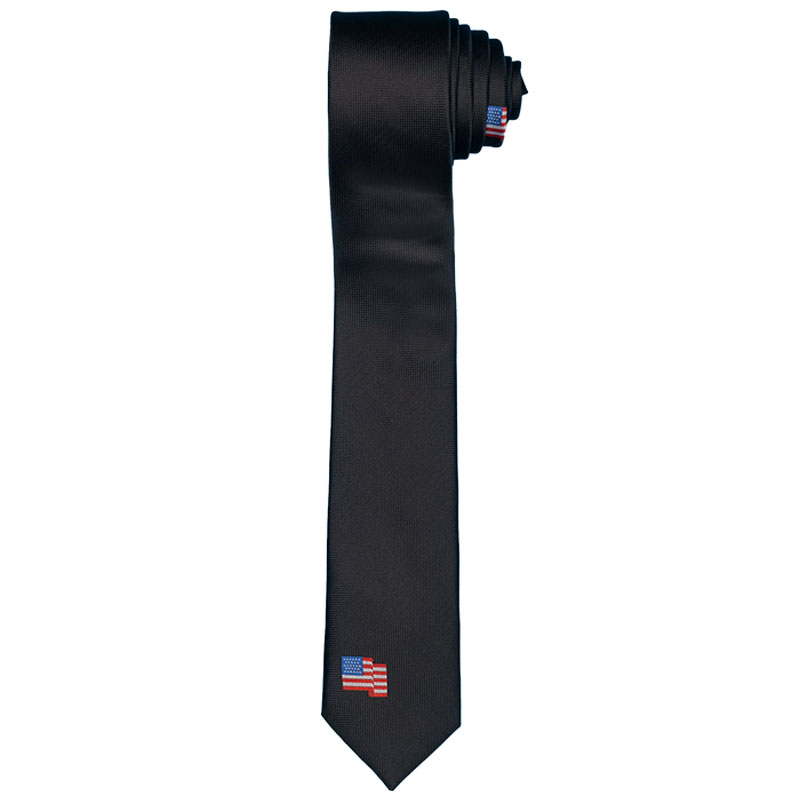 Flight Tie 2.5 Us Flag - Black