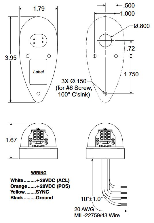 Whelen Orion 650 LED Position/Anti-Collision Light