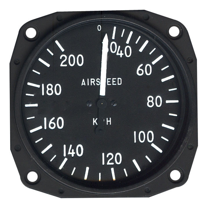 Skysports Airspeed Indicator 0-200 Kph | Aircraft Spruce ®