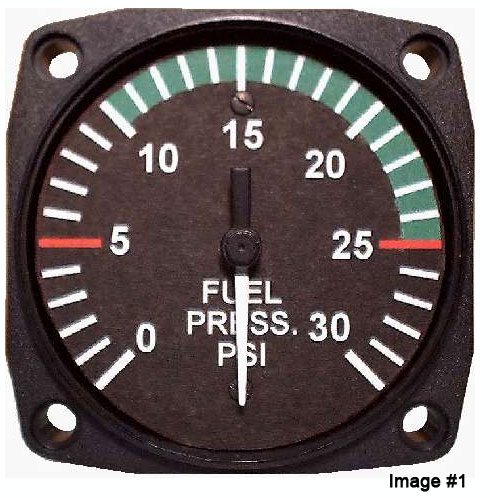 UMA 2-1/4 Electronic Fuel Pressure Gauges TSO