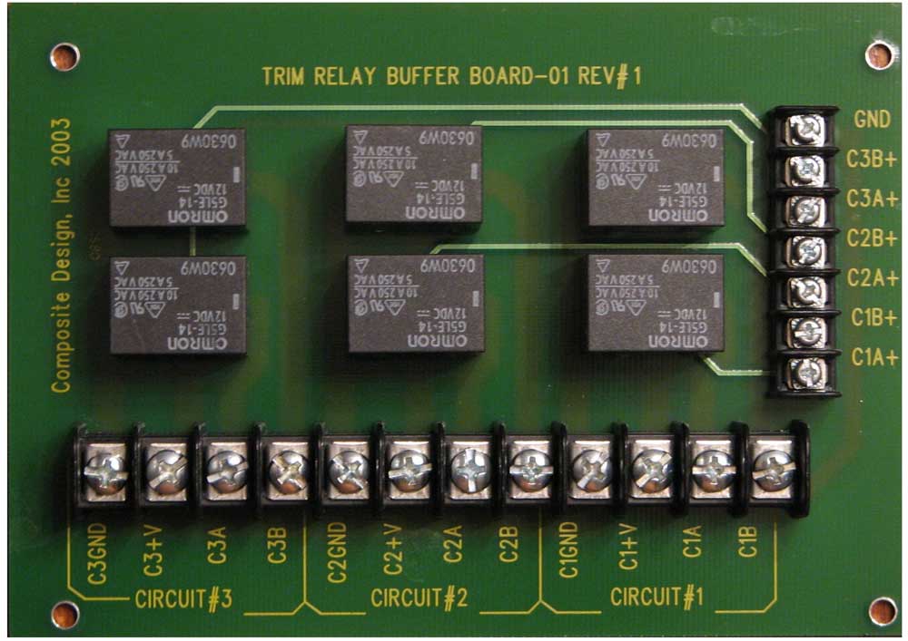 Three Axis Trim Relay Board | Aircraft Spruce Three Axis Trim Relay Board | Aircraft Spruce