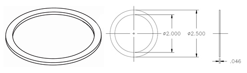 Whelen .046 Thick Gasket For A A450 Strobe