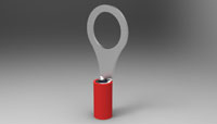 TE PIDG Red Ring Tongue Terminal 22-16 Awg 5/16 3-1.42MM 320572