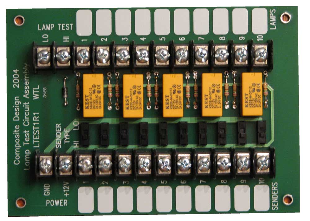 Lamp Test Board Aircraft Spruce