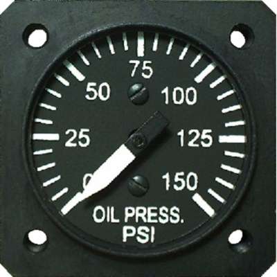 UMA 1 1 4 Electronic Oil Pressure Gauges For VDO Sender Non TSO Aircraft Spruce