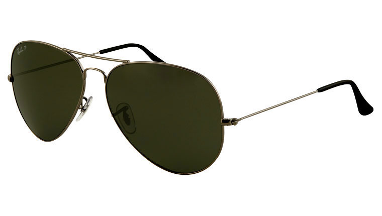 Ray Ban Aviator Gunmetal With Green Polarized Aircraft Spruce