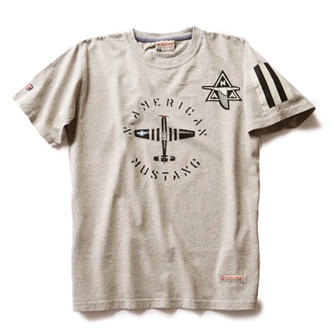 Nam Mustang Tee Gray Med