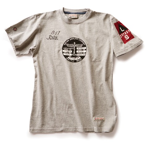 B-17 75Th Anniversary Tee Gray Xxlrg