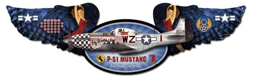 Mustang Oval Sign