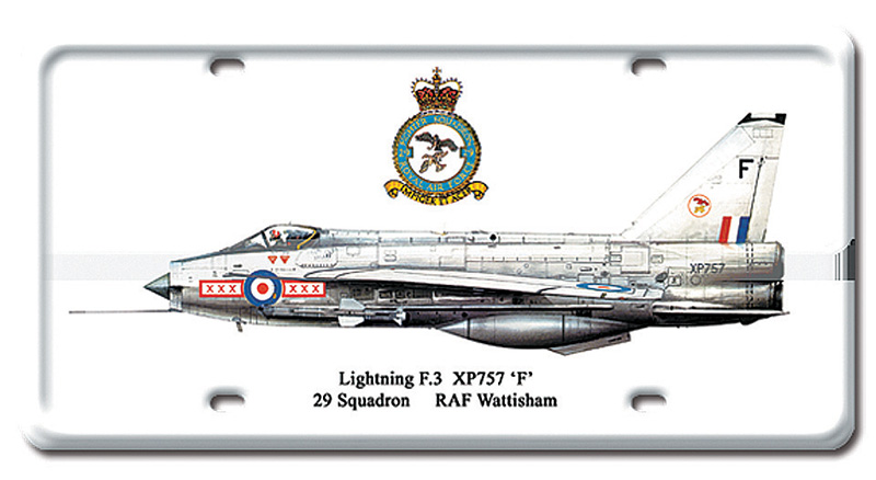 Lightning F3 License Plate