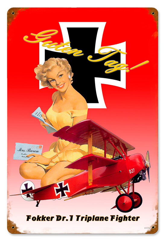 Fokker Vintage Metal Sign