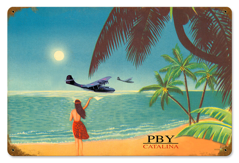 Pby Catalina Vintage Metal Sign