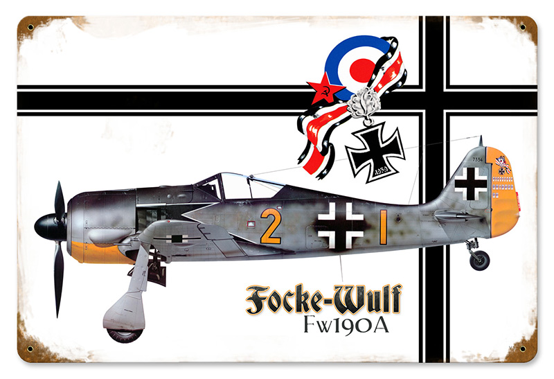 Focke Wulf Vintage Metal Sign