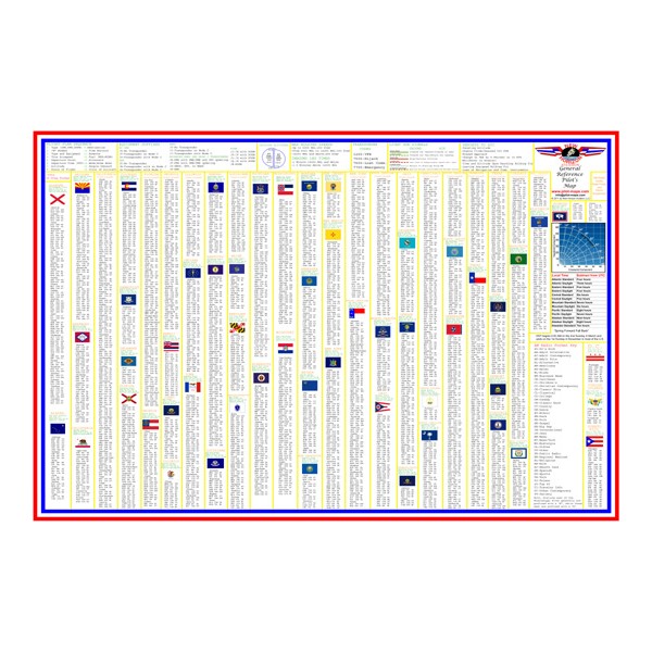 Laminated Vfr Wall Planning Chart