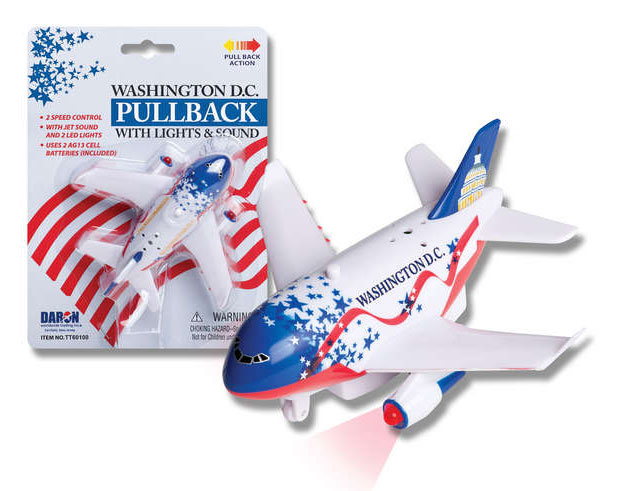Pull back shop airplane toy