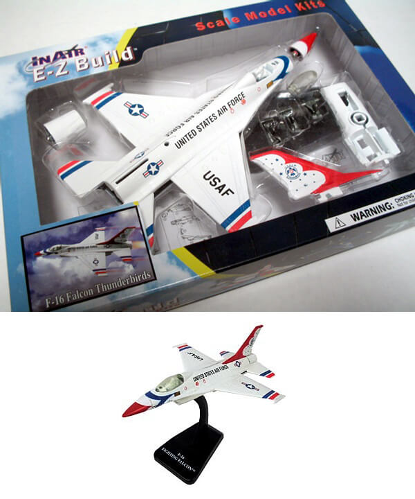 InAir E-Z Build Model Kit F-16 Fighting Falcon Thunderbirds WowToyz SG_B0012BTO6M_US
