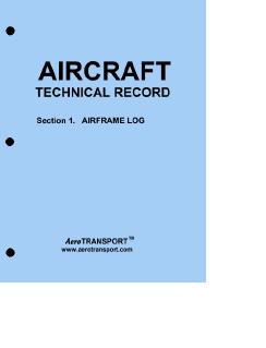 ATP Aircraft Technical Log Section 1 Airframe