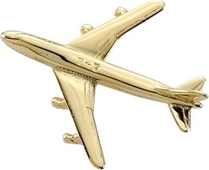 Boeing 747 (3-D Cast) Tackette Gold