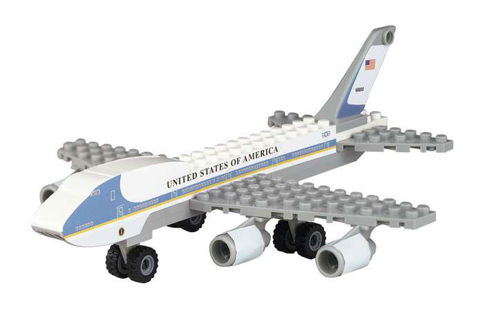 Air Force One Block Toy 55Pc