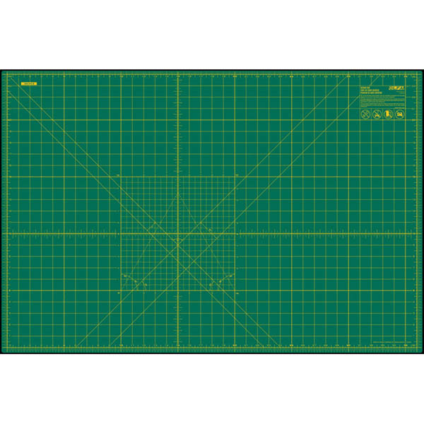 Olfa Rm-Mg 24 X 36 Double Sided Rotary Mat Green Upc 091511300130